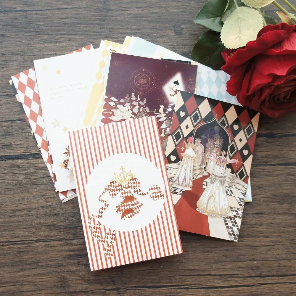 15pcs Alice Story and The Red Queen Style Card As Party Invitation DIY Decoration Gift Card Message Card Postcard