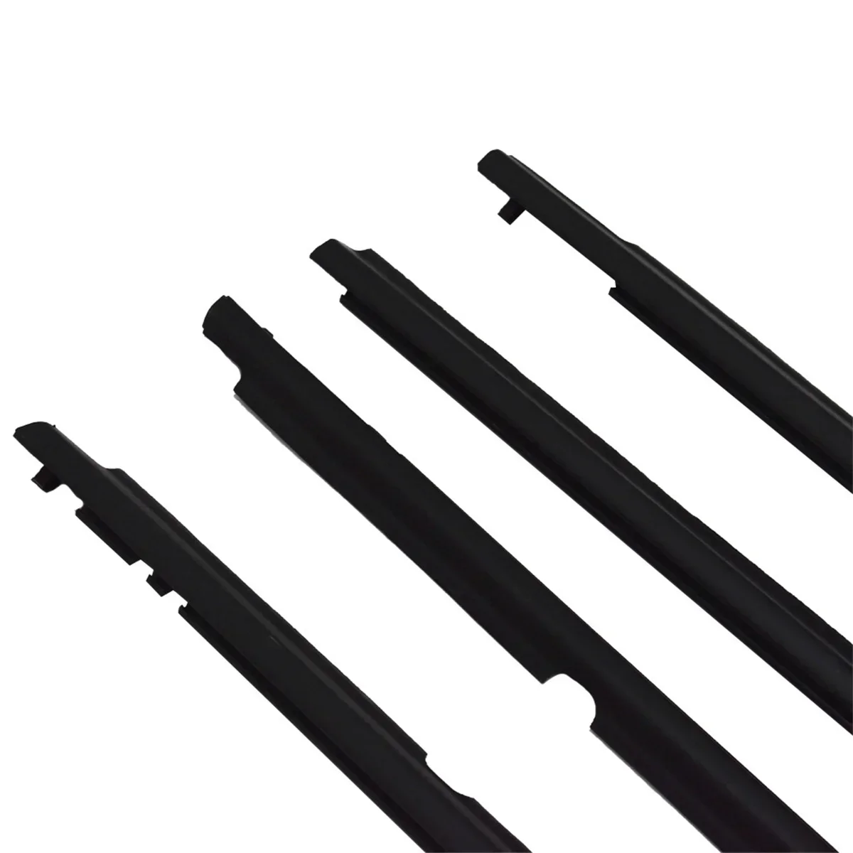 4 Pieces Black  Windows Rubber Weatherstrip Waterproof Pressure Sealing Belt Moulding Trim for Toyota Corolla 2007-2014