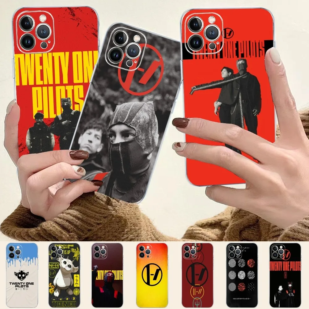 T-Twenty O-One P-Pilots Phone Case For iPhone 16 15 14 13 12 Mini 11 Pro XS Max X XR SE 6 7 8 Plus Soft Silicone Cover