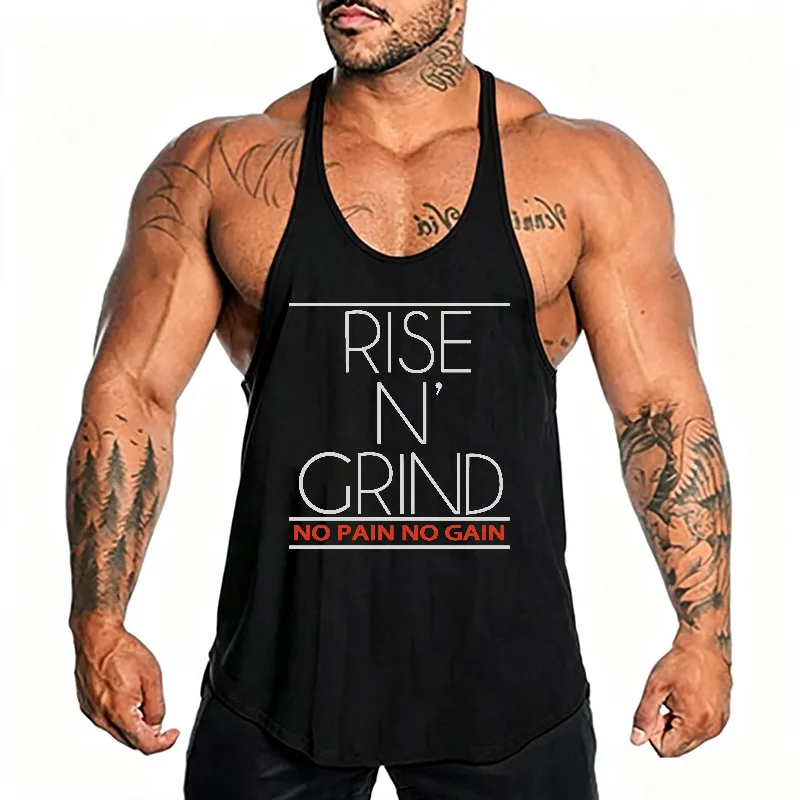 Mens Cotton Running Vests Summer Y-Back Bodybuilding Sleeveless Shirt Muscle Workout Gym Stringer Tank Tops Fitness Singlets
