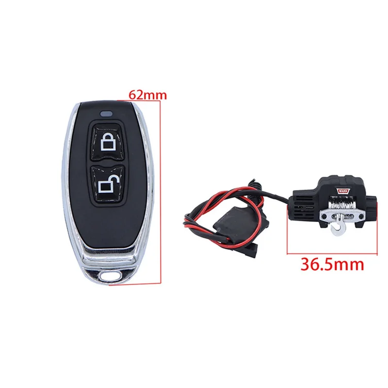 Mini verricello per auto RC e telecomando per accessori per parti di aggiornamento per auto cingolate TRX4M 1/18 RC