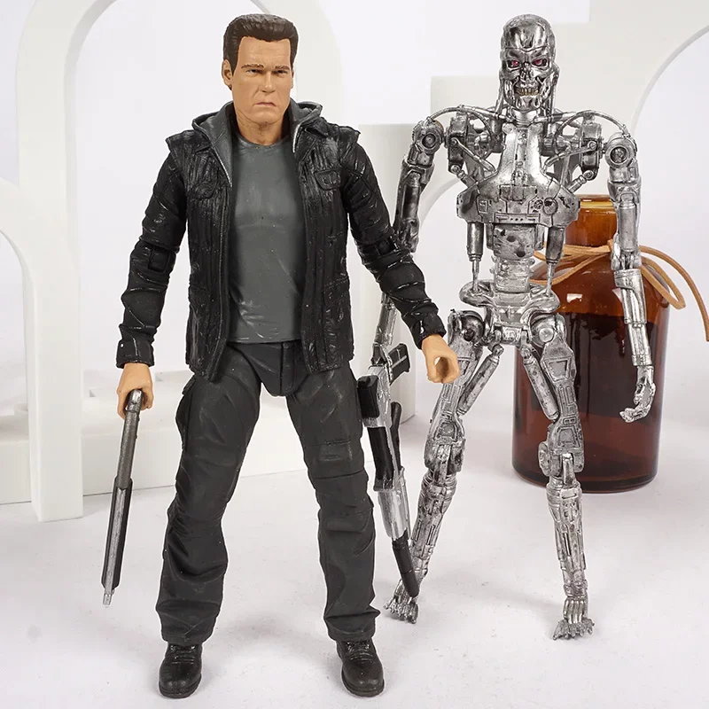 NECA The Terminator T-800 Endoskeleton PVC Action Figure Collectible Model Toy Christmas Gift