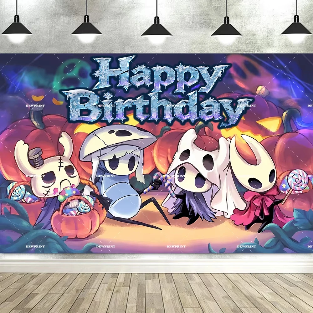 Insect Knight Birthday Party Backdrop Background Broken Blade Mask Soul Glow Cavern Mushroom Fort Gamers Teens Hd Balloon Photo