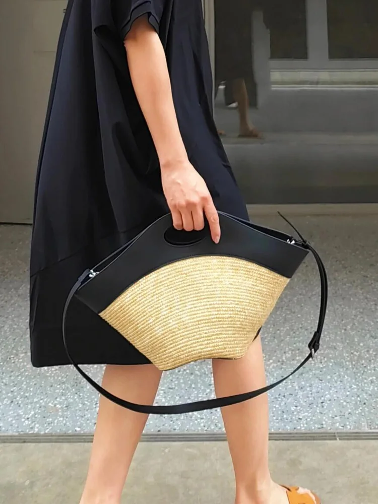 

2025 Summer New Sle Women's Handbag Color Blo St Weaving Crossbody oulder Bag Faionable Trendy Top Handle Bag