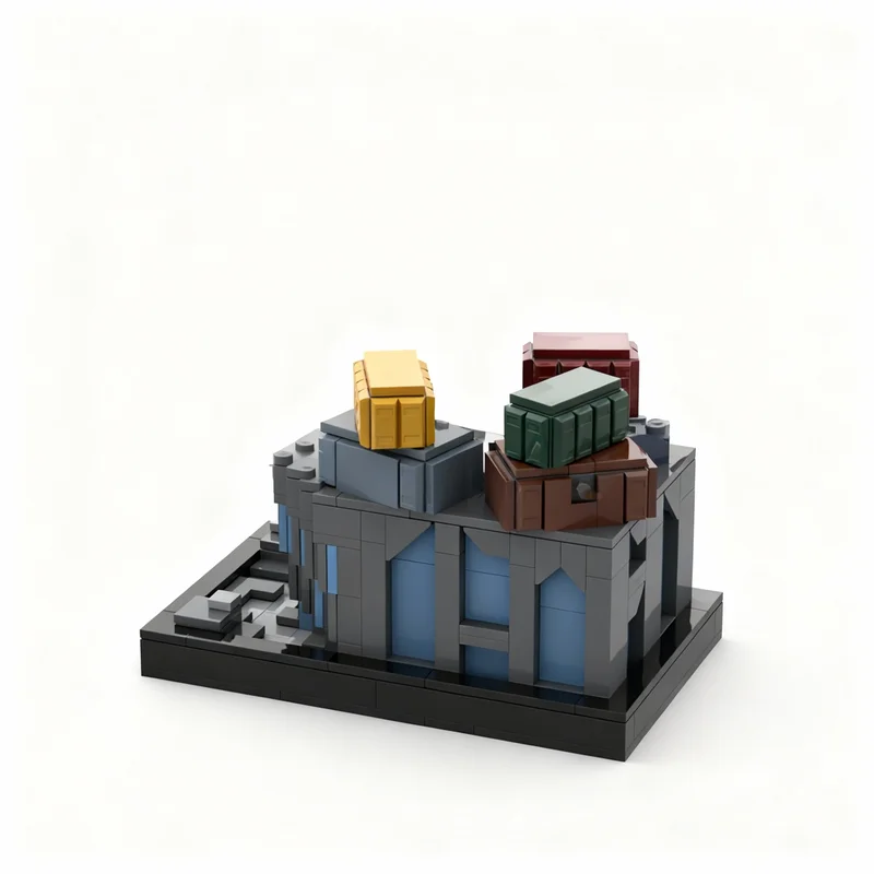 506PCS MOC Space Battle Siege Mandalore Snapshot Model Custom Building Blocks Architecture DIY Assembly Display Gift Building