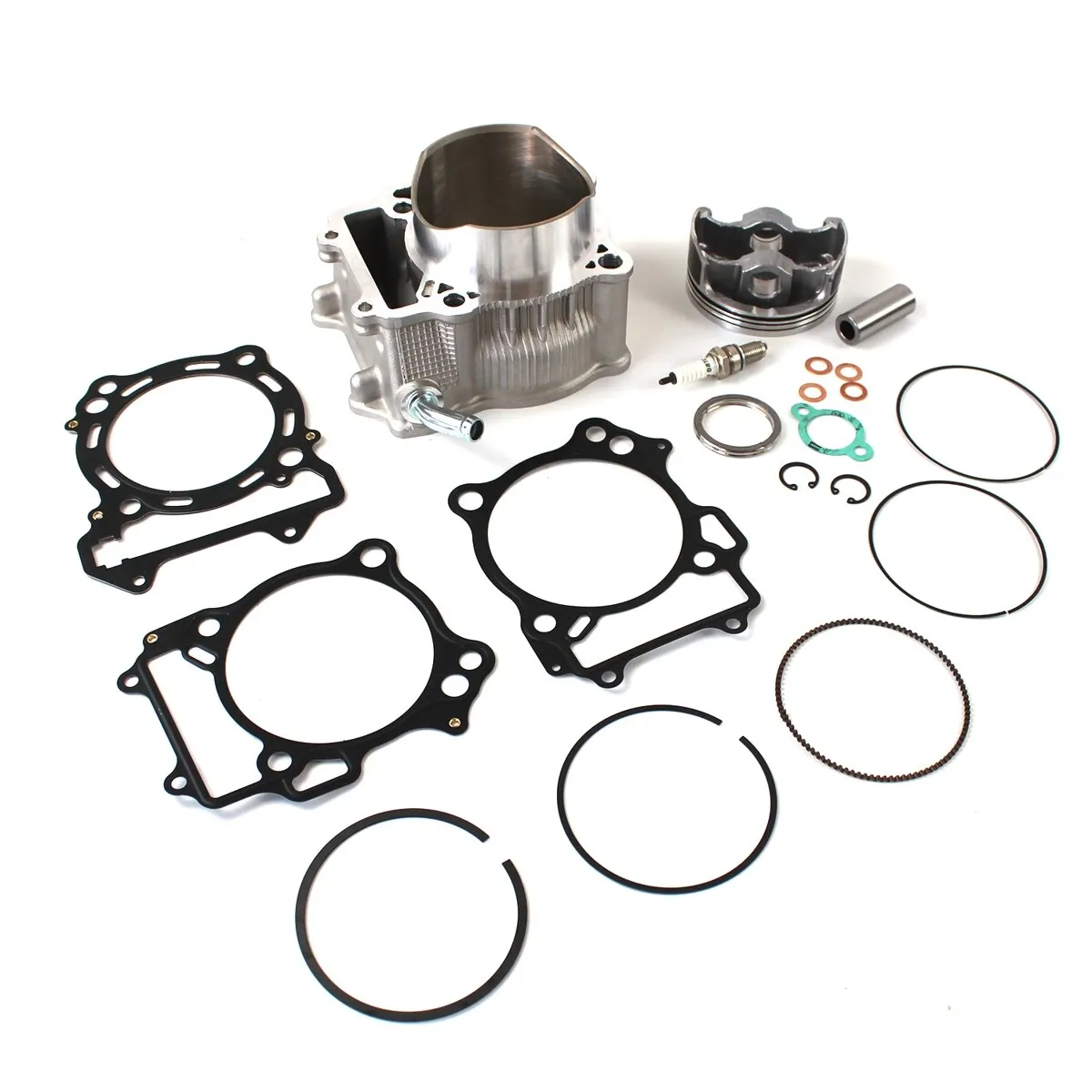 

1set Cylinder Piston Gasket Top End Rebuild Kit 11191-13E00 12140-29F00 For Suzuki LTZ 400 DR-Z400 Kawasaki KFX400 11141-29F01