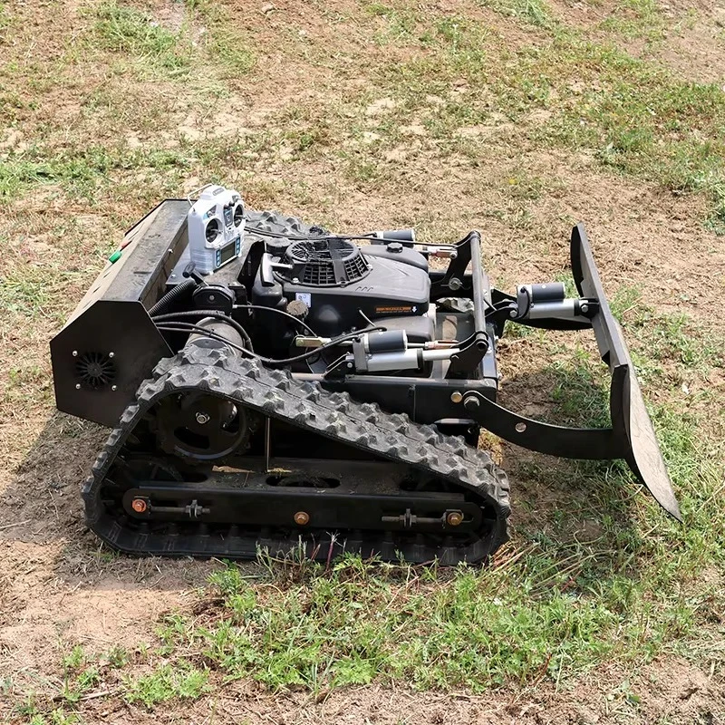 Crawler Robot Self Propelled  zero Turn Remote Control Lawn Mowers with Snow Shovel view 6