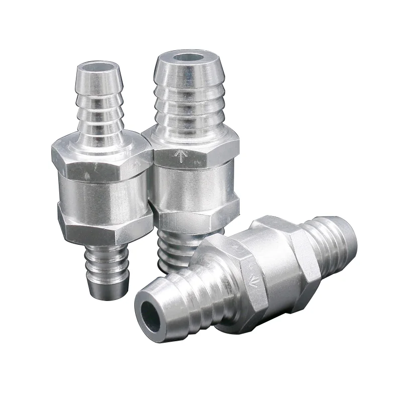 One Way  6/8/10/12/14/16mm 6 Size Valves Aluminium Alloy Fuel Non Return Check Valve One Way Fit Carburettor Wholesale Price