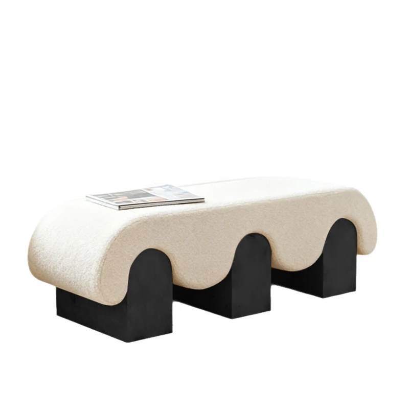Home door shoe stool, living room bedroom, clothing store bench