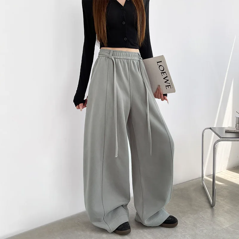 American Y2K High Waist Sweatpants Loose Cozy Wide Leg Joggers Women Fitness Yoga Pants Fashion Streetwear Baggy Lounge Trousers