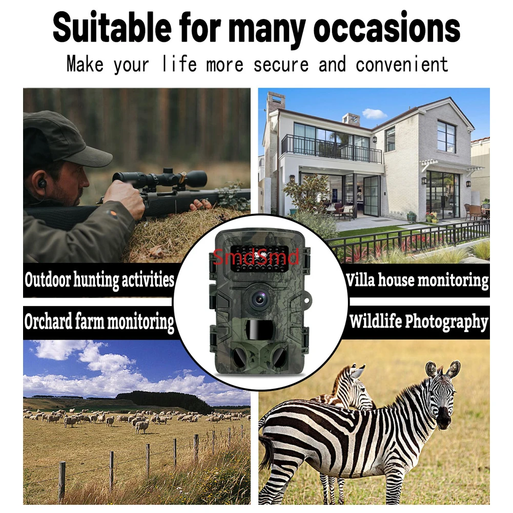 PR700 Hunting Animal Observation Camera IP66 Waterproof Multi-function Outdoor Day Night Photo Video Taking Trail Camera