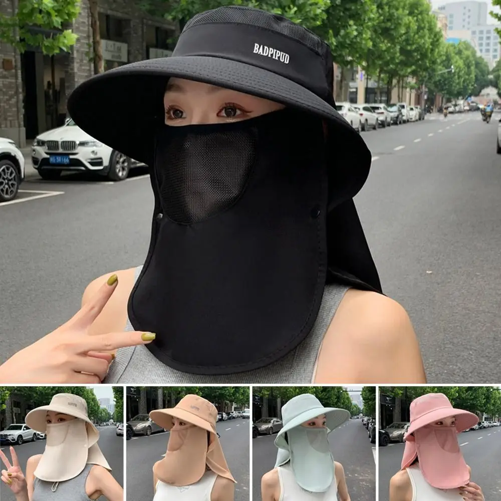 

UPF 50+ Sun Hat for Women Wide Brim UV Protective Summer Hat with Neck Flap Breathable Fishing Hats for Outdoor Sports