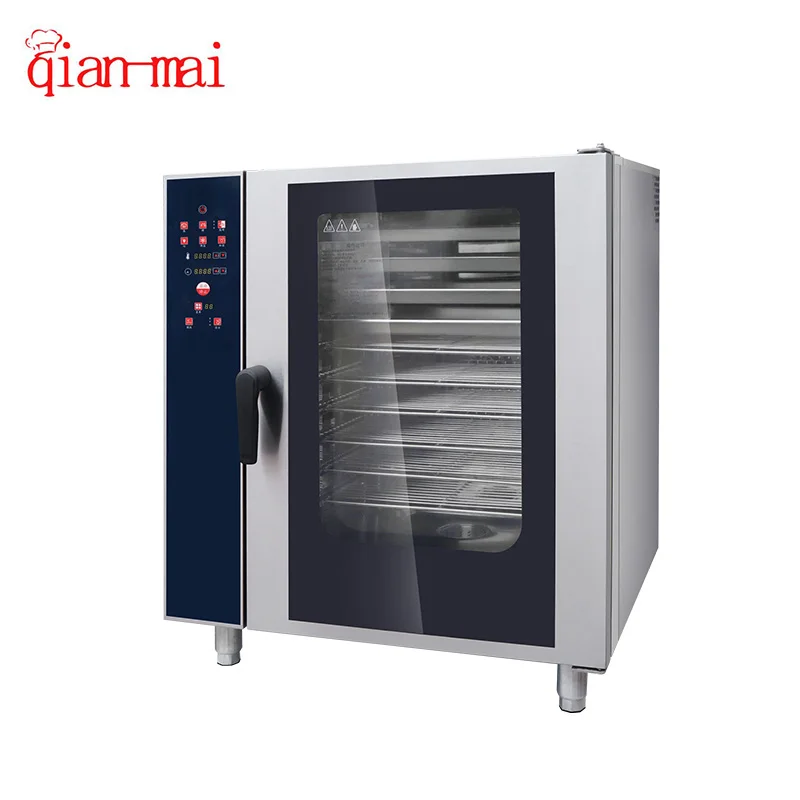 فرن بخار كومبي احترافي 10 صواني حراري كهربائي للهواء الساخن للمنزل والمطعم والمطبخ معدات المخابز التجارية الجديدة #2