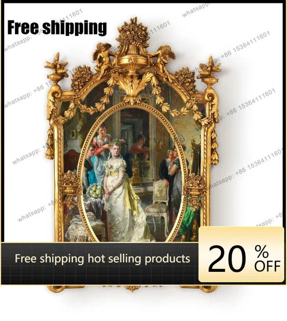 

LJY Classical Figures Court Corridor Hanging Mural Decorative Painting Handmade Three-dimensional Art Oil Painting