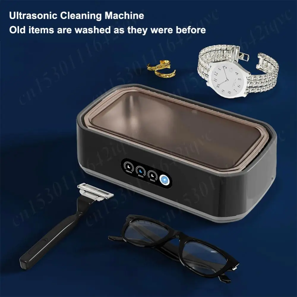 

650ML Ultrasonic Cleaner Machine Ultrasonic Jewelry Cleaner Glasses Cleaning Machine for Eyeglasses Rings Necklaces Dentures