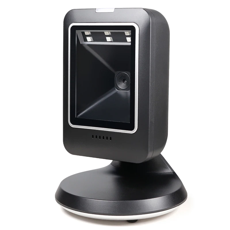 Automatic Sensing Scanning Omnidirectional Hands-Free Barcode Reader QR Screen Scanning 1D 2D Desktop Barcode Scanner