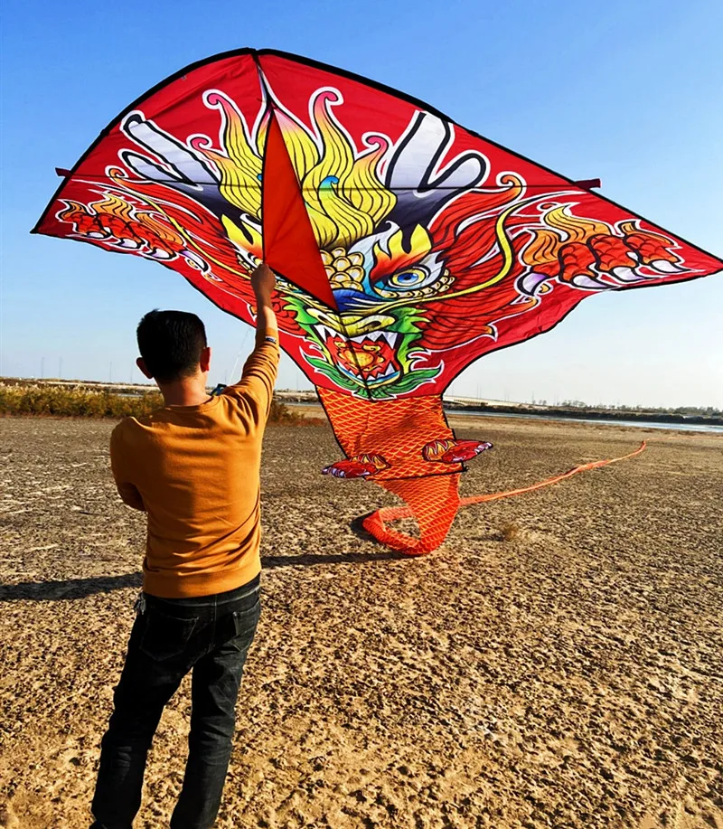 free shipping 100m chinese dragon kite flying handle line large kite snake kites for kids cometas paragliding  windsurf volant