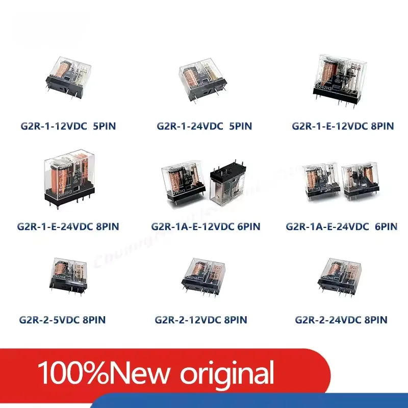 G2R-1 G2R-2 G2R-1A-E G2R-1-E DC5V DC12V DC24V 5/6/8Pin 5/10/16A 250VAC Power Relay G2R 5VDC 12VDC 24VDC 5V 12V 24V