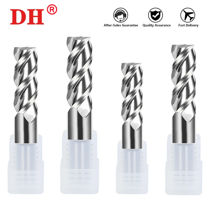 

HRC55 3-Flute Aluminum For Milling Cutter Tungsten Steel Carbide Flat End Efficient Mill CNC Machining Center Endmills Tools