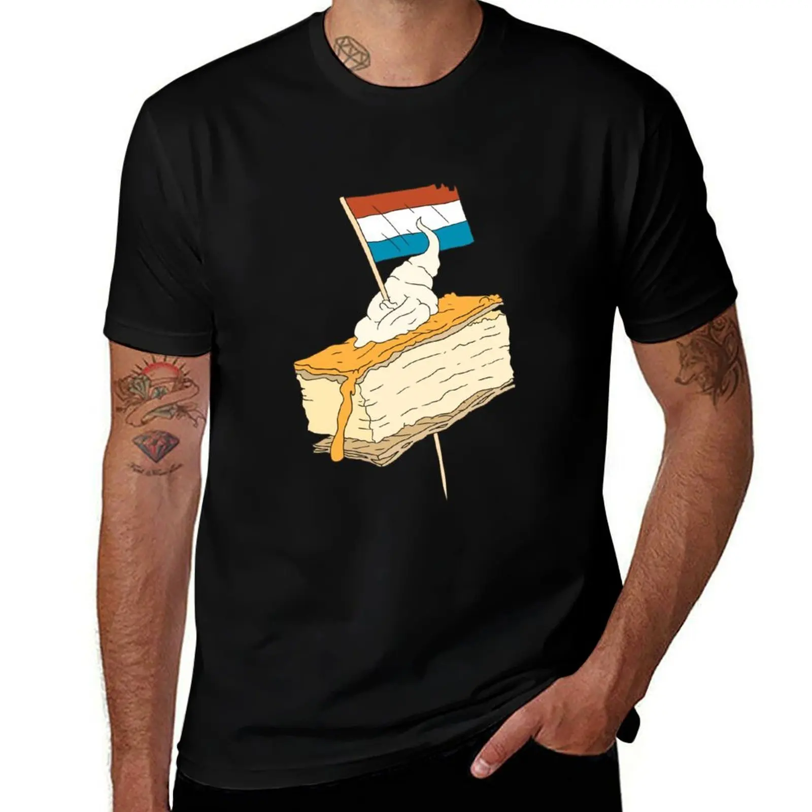 

tompoes with Dutch flag. T-Shirt anime t shirts rapper graphic tees Man t-shirt mens plain t shirts