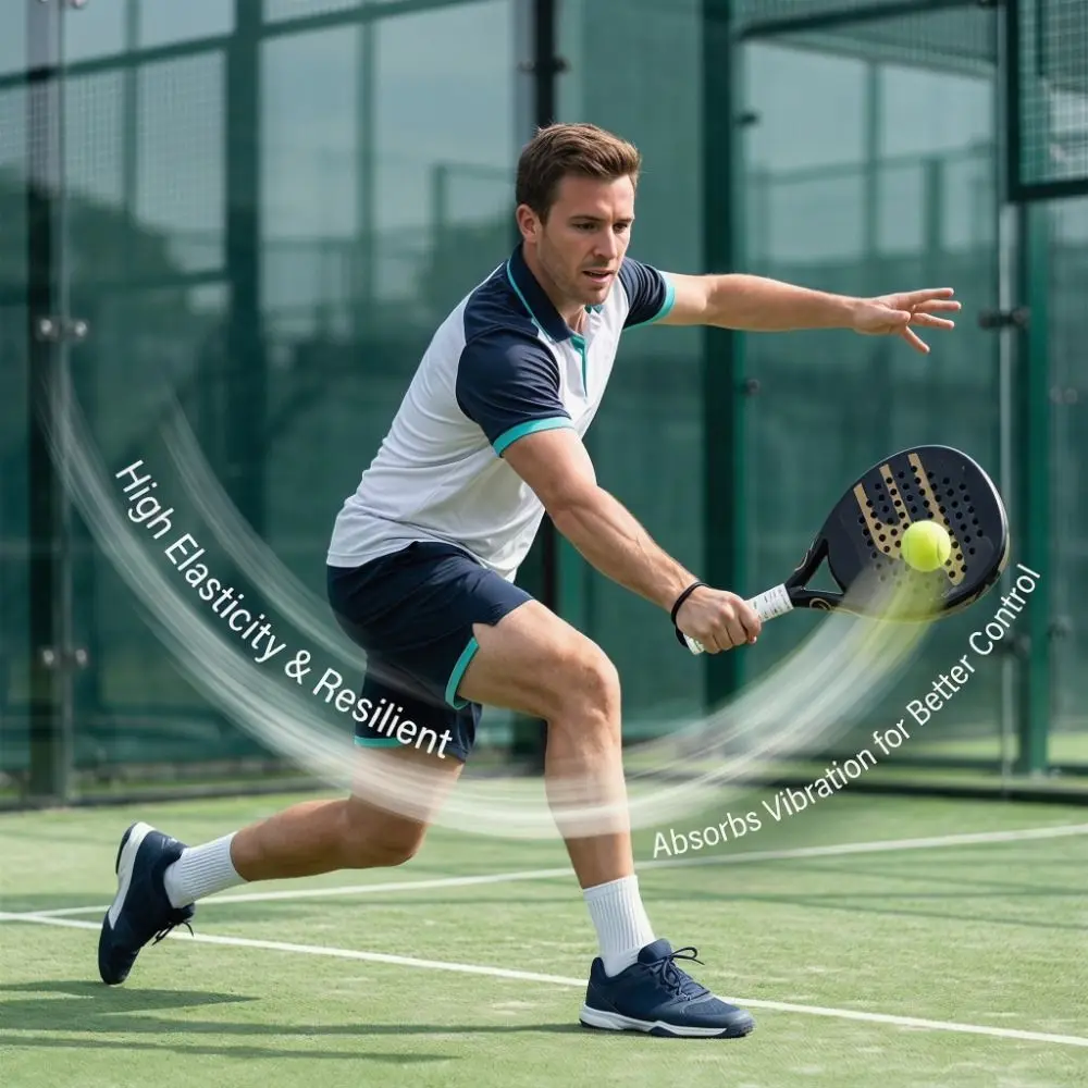 3D Printed Surface Tennis Badminton Grip Tape Sweat Absorbent Soft Touch Quickly Self-adhesive Grip Quick-dry Anti-slip