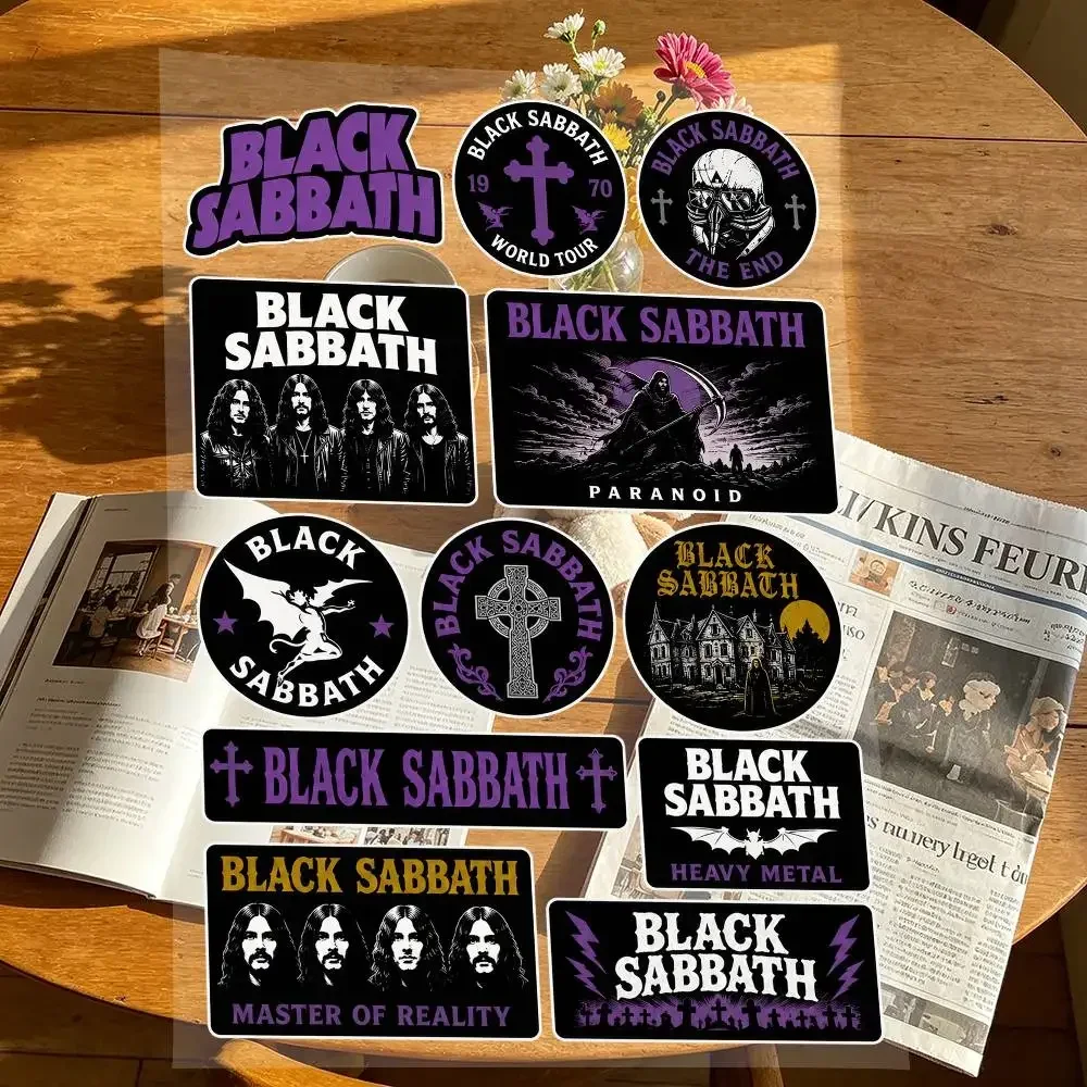 B-Black Sabbath Stickers Moto Sticker Auto Body Bumper Windows Motorcycle Laptop Walls Vinyl Decal Car Tuning Accessories