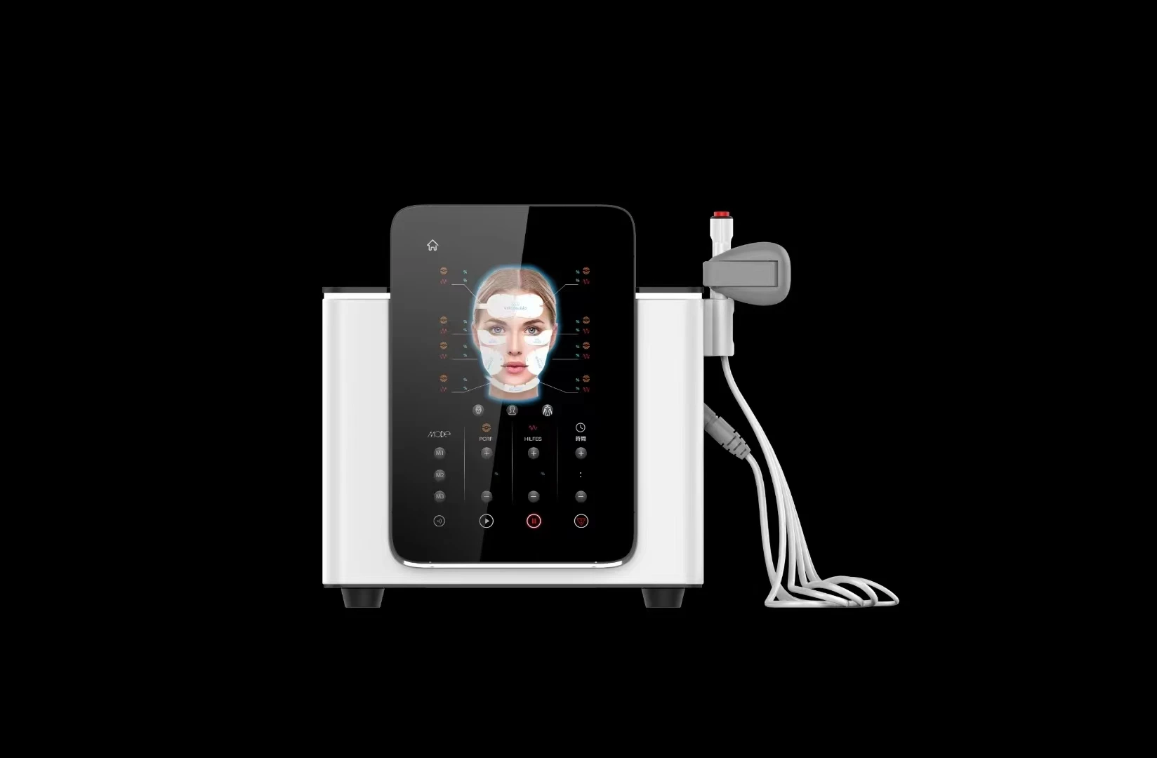 Portable Anti-Aging PE Facial Muscle Stimulator for Wrinkle Removal Face Lift Skin Stimulator PE Facial Massager