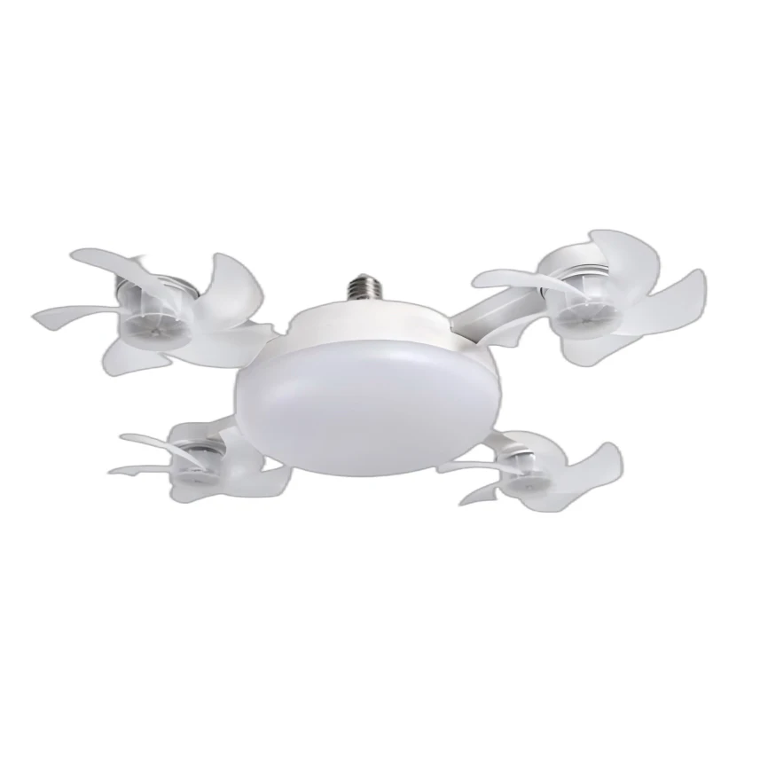 

UFO Shape LED Fan Lamp with Remote E27 Socket Adjustable Wind Speed Timer 3 Colors Bedroom Ceiling Light Decor