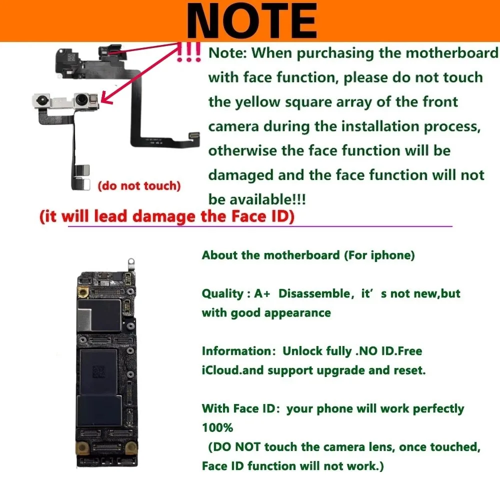Unlocked For iPhone 11 Pro 11P 11 Pro Max Unlocked Motherboard Full Chips Mainboard Clean iCloud Logic Board Plate With Face ID