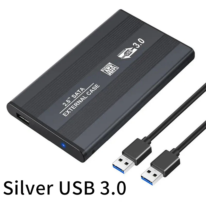 2.5 Inch Mobile Hard Drive Enclosure SATA Mechanical SSD External Box Computer Data Reader for HDD/SSD Compatible