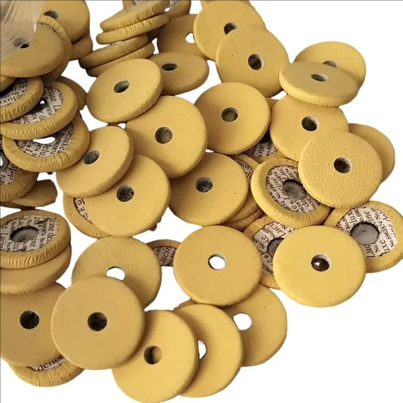 Picture 4: 30 Pieces Real Leather Flute Pads Closed Open Hole 11mm-20mm Woodwind Instruments Repair Replacement Parts Accessories