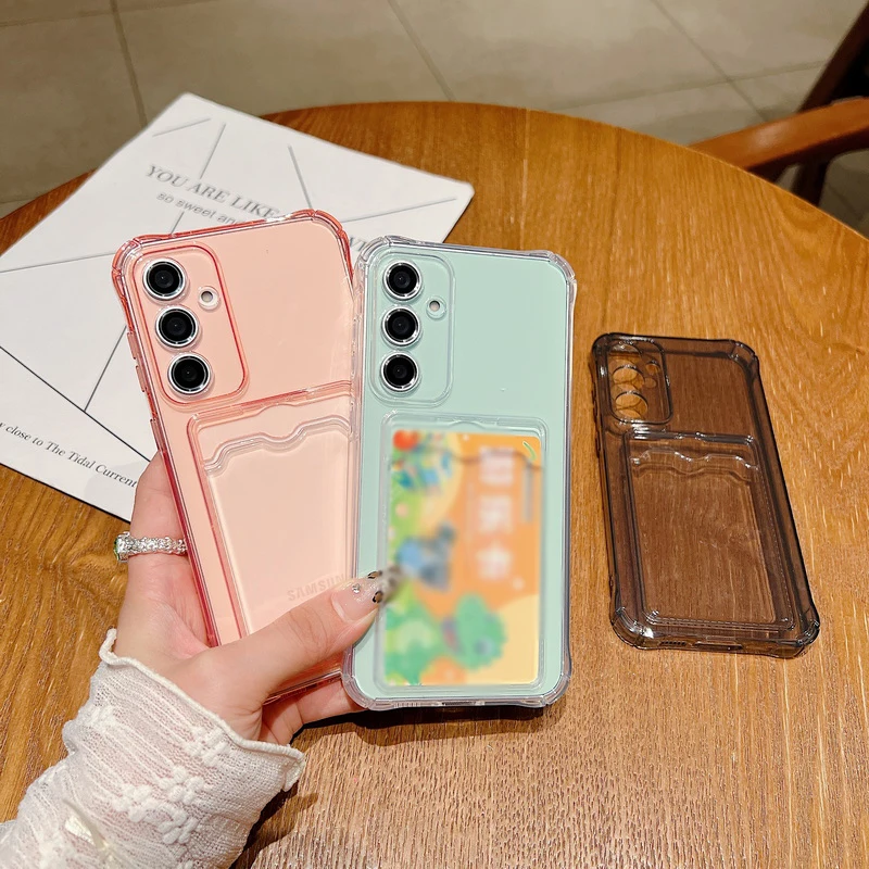 Hülle für Samsung Galaxy S25 Edge S26 S22 S23 S24 Ultra S26 S25 FE A18 A57 A37 A17 A27 A56 A55 A15 A36 Kartenfach Transparente Handyhülle – Detail 7