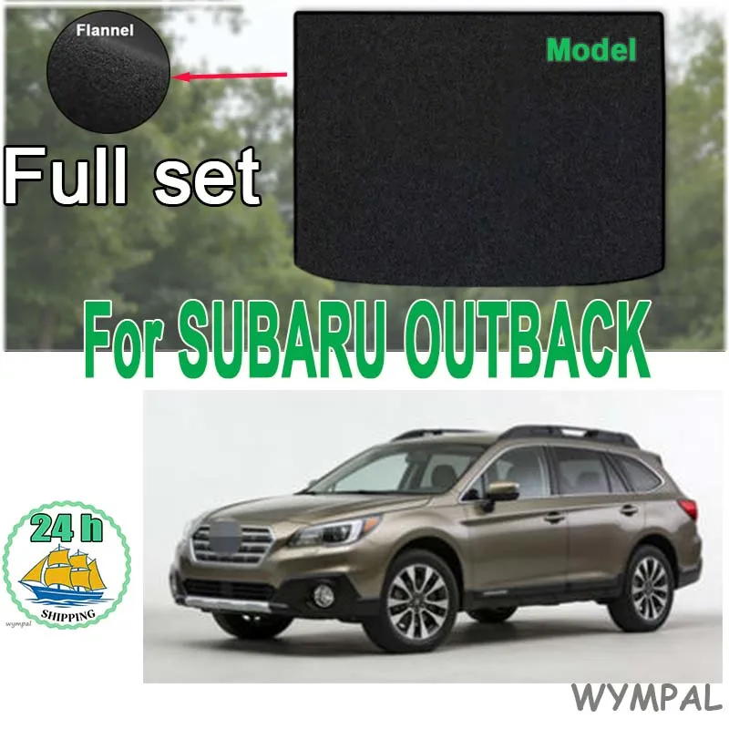 

Велюровые коврики для багажника SUBARU OUTBACK 2015-2019, вкладыш-поддон для багажного отсека, аксессуары