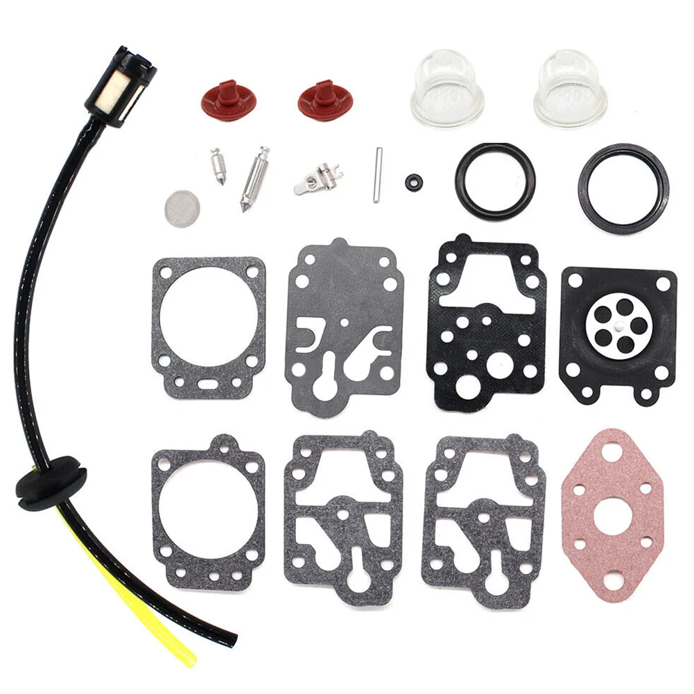 Carburetor Repair Kit For ALKO BC410 BC4535 BC4125 Brushcutter Materials Includes Bulb Check Valve Petrol Filter