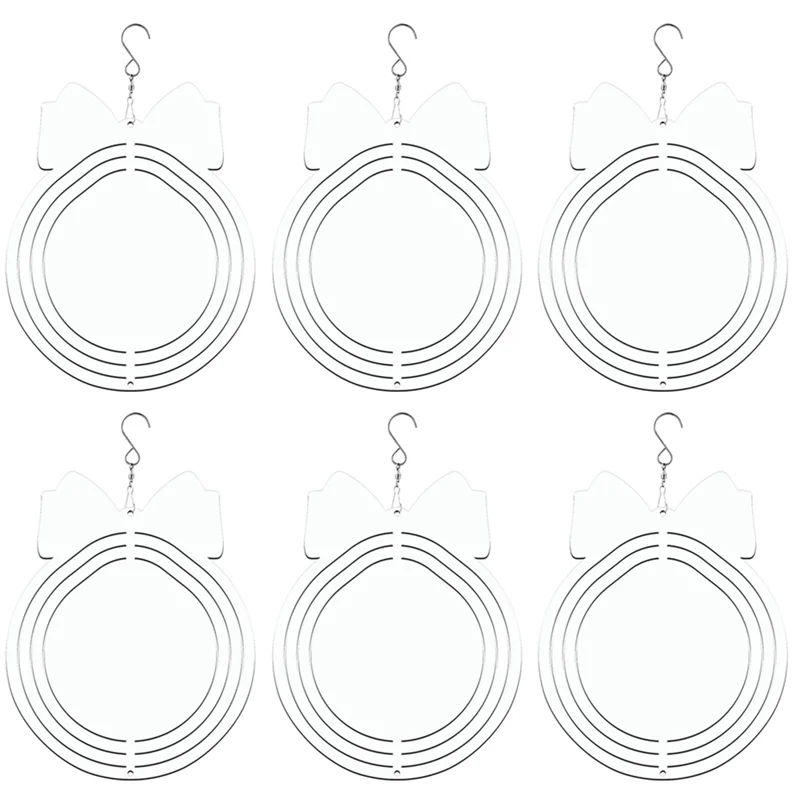 

RANA, 6 упаковок, 8-дюймовые подвесные блесны, рождественские подарки для рождественского украшения сада с колокольчиком