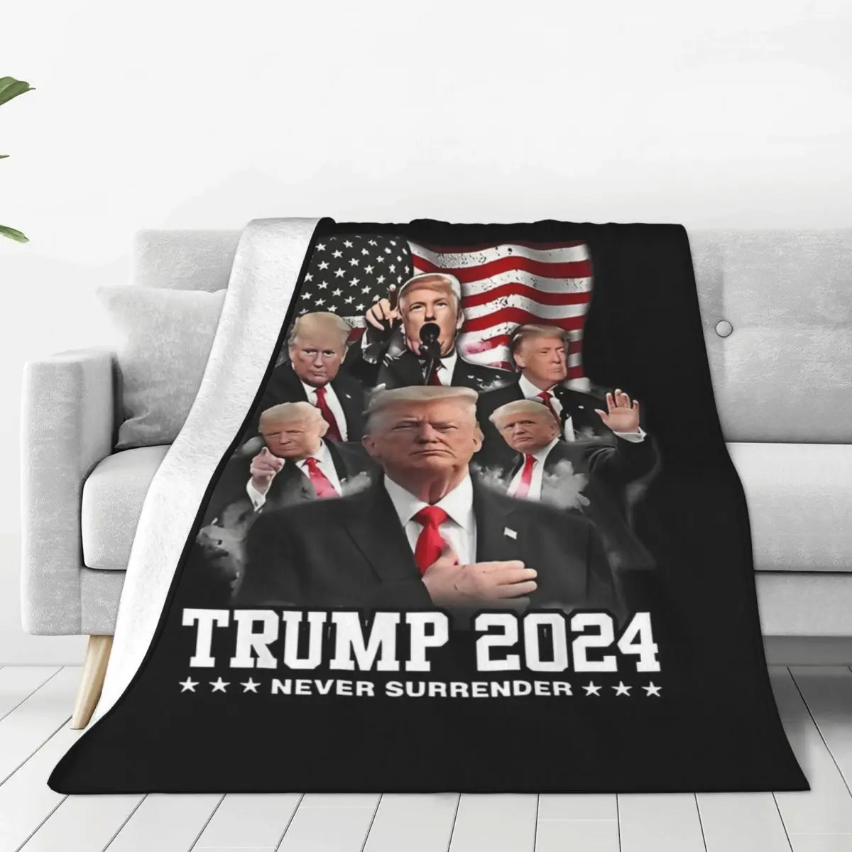 Donald Trump Take America Back Blanket Quality Warm Soft Throw Blanket Winter Decorative Living Room Novelty Bedspread