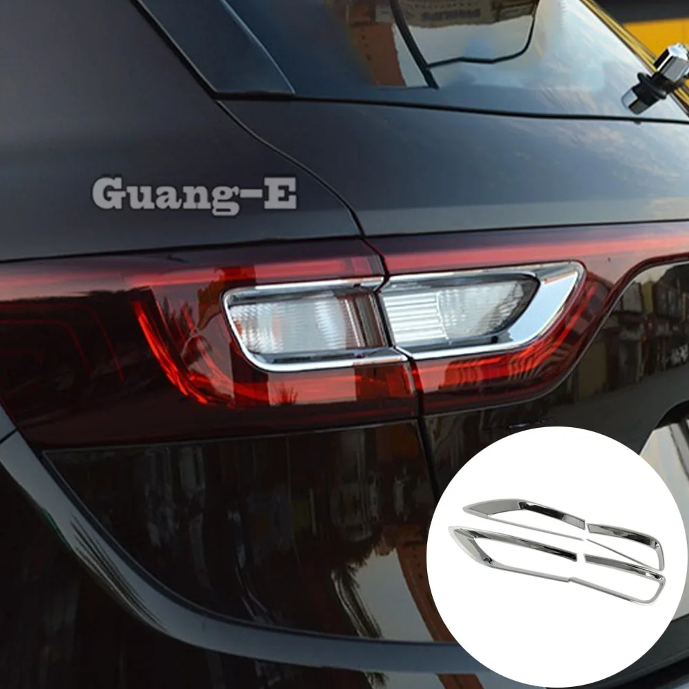 

Car Detector ABS Chrome Cover Trim Back Tail Rear Light Lamp Frame Parts Eyebrow For Renault Koleos 2017 2018 2019 2020 2021