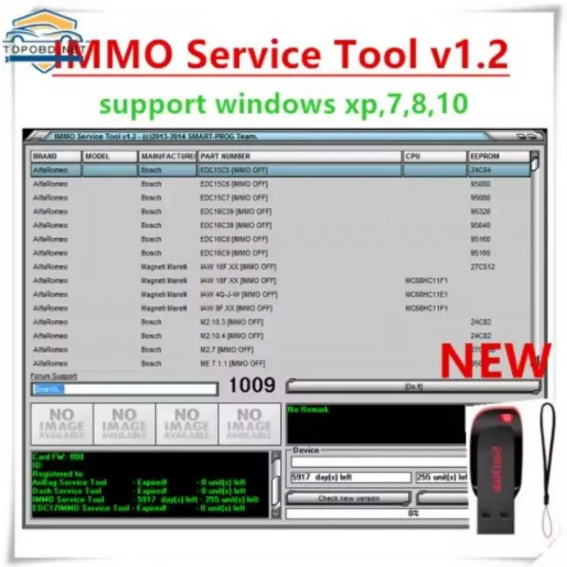 Best selling service tool IMMO Edc 17, PIN code V1.2 and Immo off, works without registration