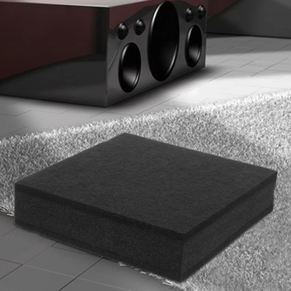 Matras Busa Peredam Suara untuk Drum, Subwoofer, Speaker, Pengurangan Kebisingan, Getaran, untuk Studio Rumah, Treadmill, Mesin Jahit, Speaker