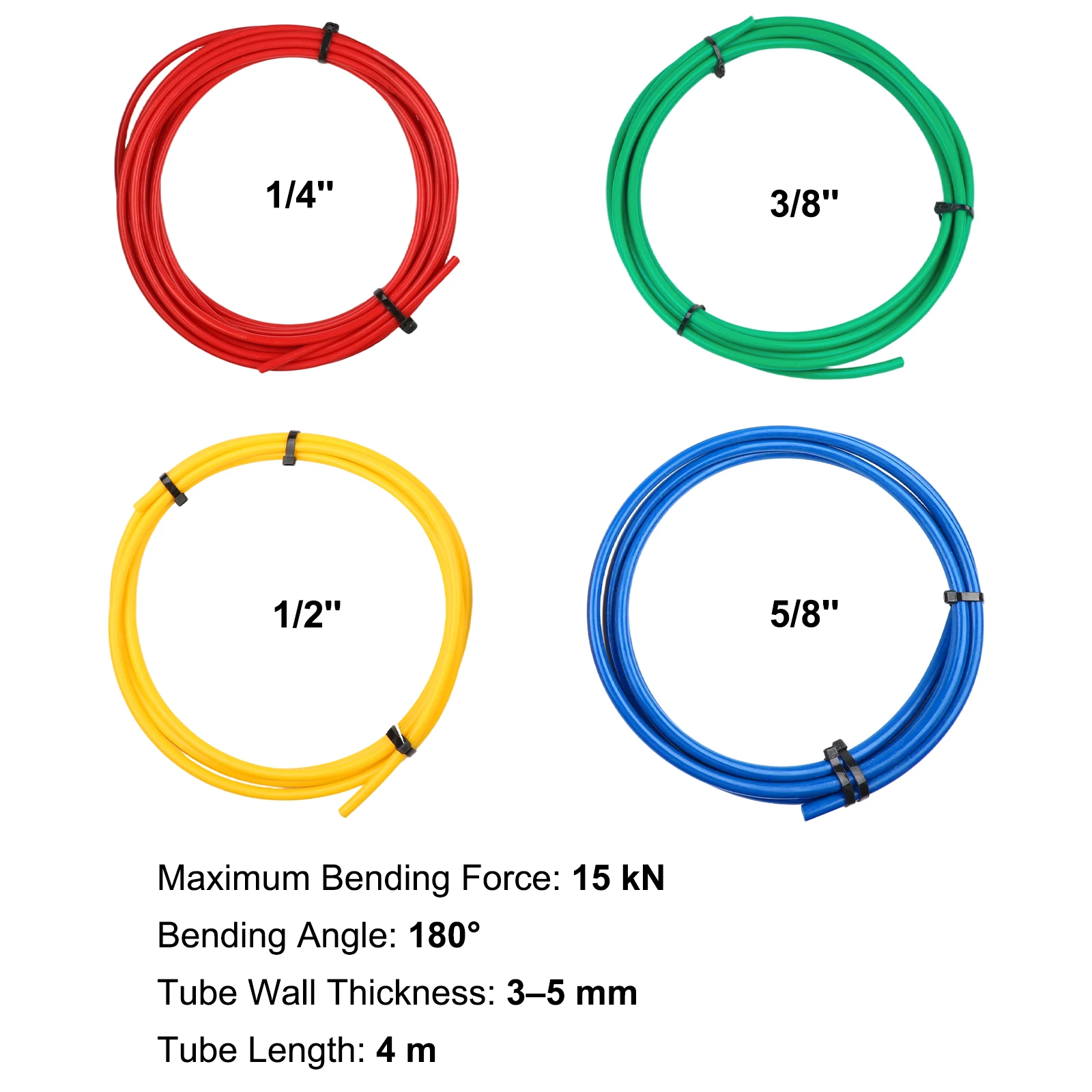 Plastic Copper Pipe Bending Tool with Extended Color Coded PE Strips for Accurate Bends on 1 4 to 5 8 Inch Pipes