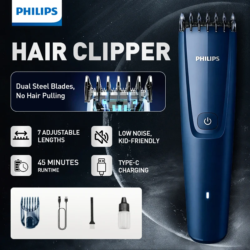 philips-cordless-hair-clipper-hc3688-3-21mm-adjustable-length-dual-cut-quiet-electric-trimmer-for-men-women-kids-salon-home-use