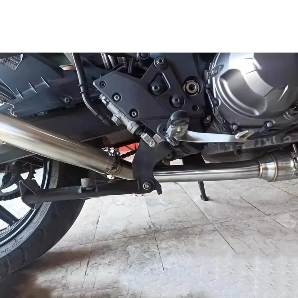 For Kawasaki Versys 1000 2019-2024 Versys1000 KLZ1000 Escape Motorcycle Exhaust System Tail Link Pipe 51MM Slip-On Tail Pipe