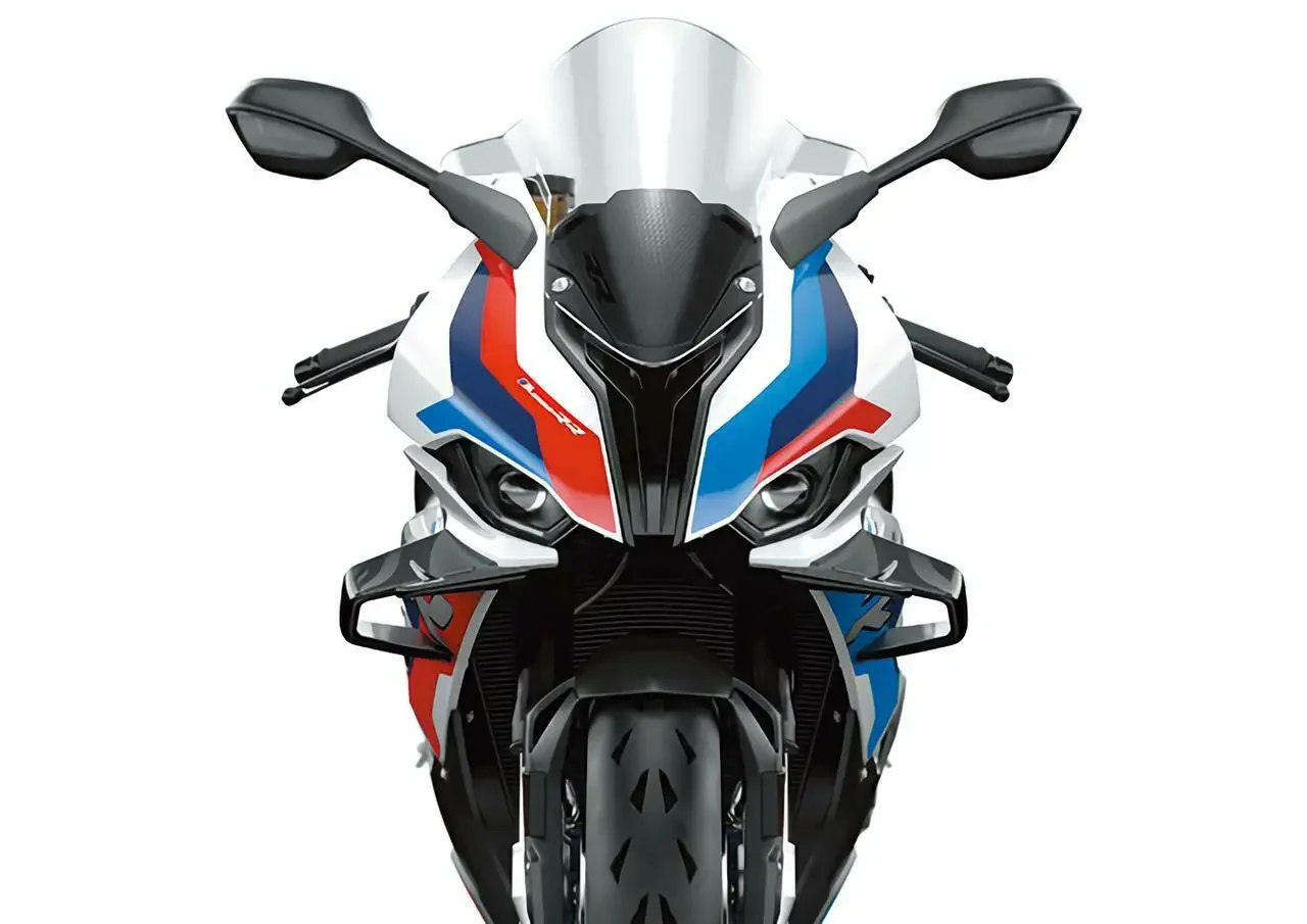 For BMW S1000RR M1000RR 2019 2020 2021 2022 Matte Black Front Spoiler Fxed Wind Winglets