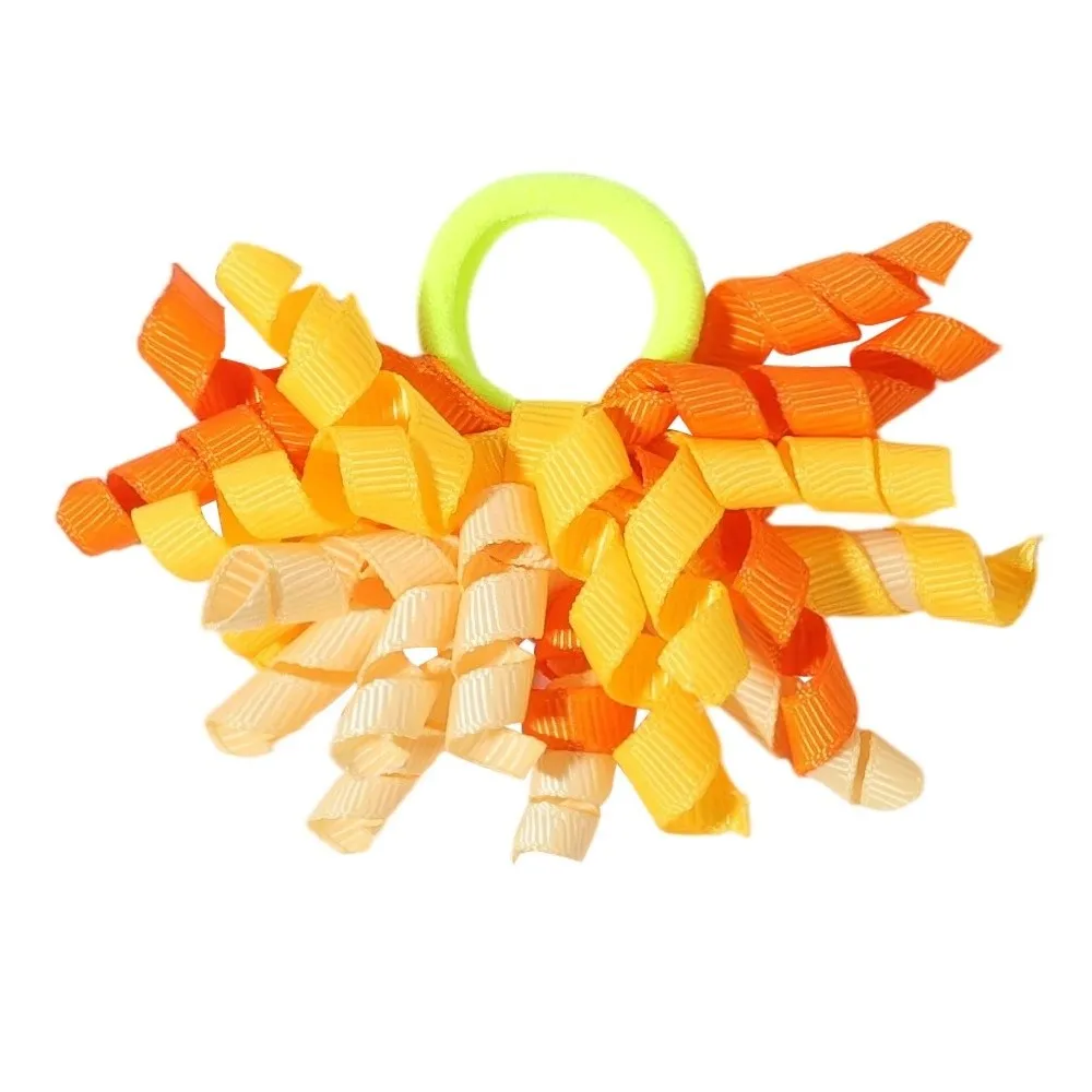 With Tassels Hair Rings Elastic Ribbon Sweet Unicorn Hair Accessories Bow Barrette Cute Tassel Ribbon Ponytail Holder For view 6