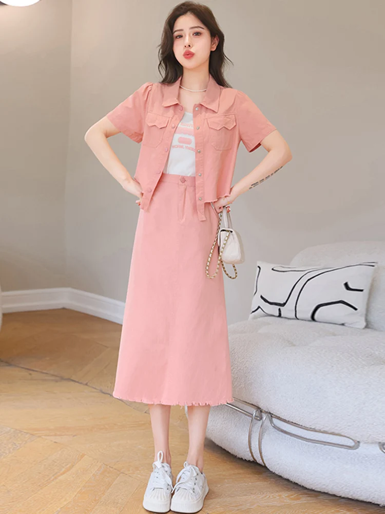 

Summer Dress Fashionable Women's Clothing Internet Celebrity Beautiful Two-Piece Set Dress