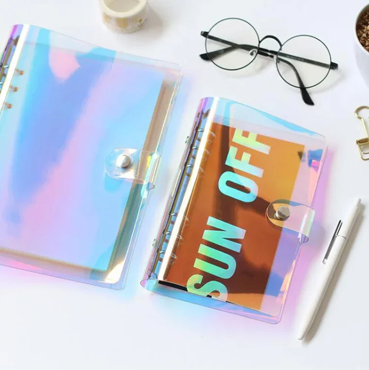 A5 A6 Transparent Loose-leaf Binder Notebook Inner Core Cover Notebook Planner Office Stationery