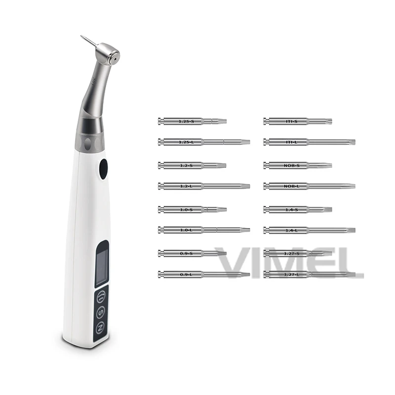Dental Implant Smart Torque Wrench 6-50N.cm Strong Torque Low Noise 20:1 Contra Angle Dental Implant Electric Torque Wrench