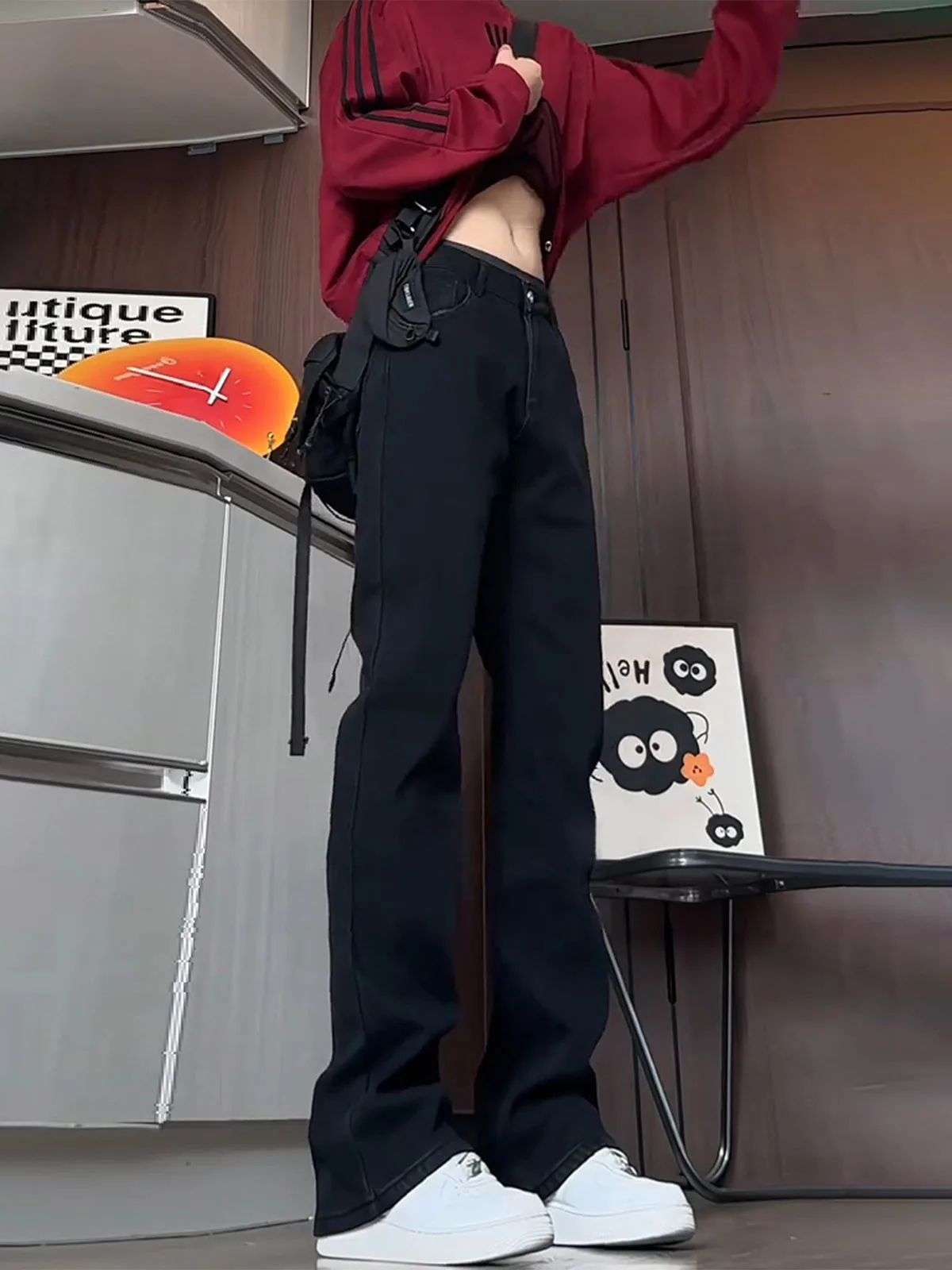 

Мужские джинсы Cleanfit Cement Ey Tie Dye Micro Flared: модные американские джинсы с эффектом потертости, прямые, зауженные, повседневные