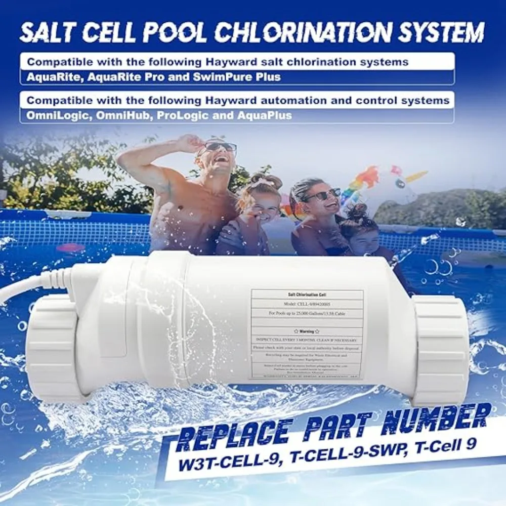 High quality - T-Cell-9 Salt Cell,Salt Chlorine Generator Systems up to 25,000 gallons Swimming Pools,Free shipping,Hot Sale.