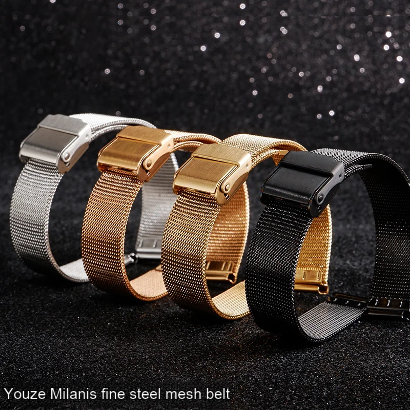 For Casio sheen series SHE-4539/4540/4547/4048 Milan stainless steel strap for women 12mm 14mm 15mm 16mm Wristband With Tool